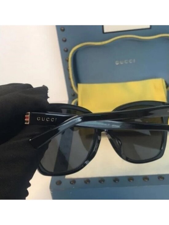 Authentic GUCCI New GG0459S 001 Rounded Square Sunglasses